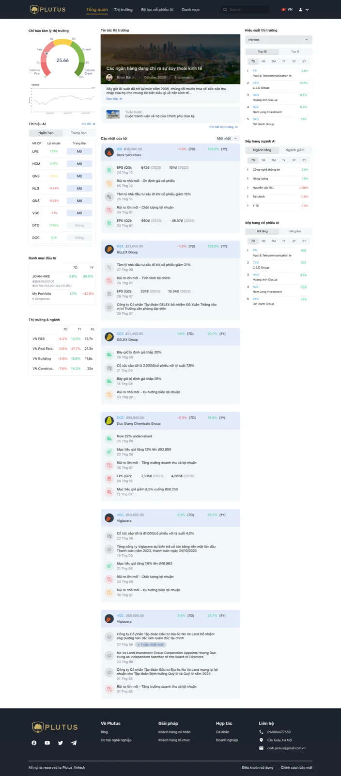 Plutus — AI investment platform